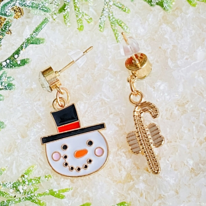 Cercei Om Zapada Candy Cane, Cercei Craciun Secret Santa, Cercei Dama [5]