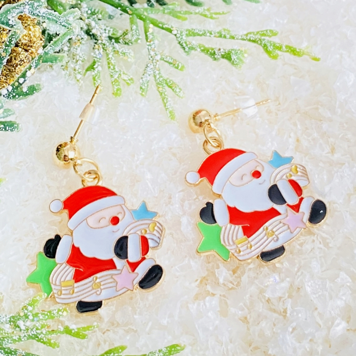Cercei Mos Craciun Stele, Cercei Craciun Secret Santa, Cercei Dama [3]