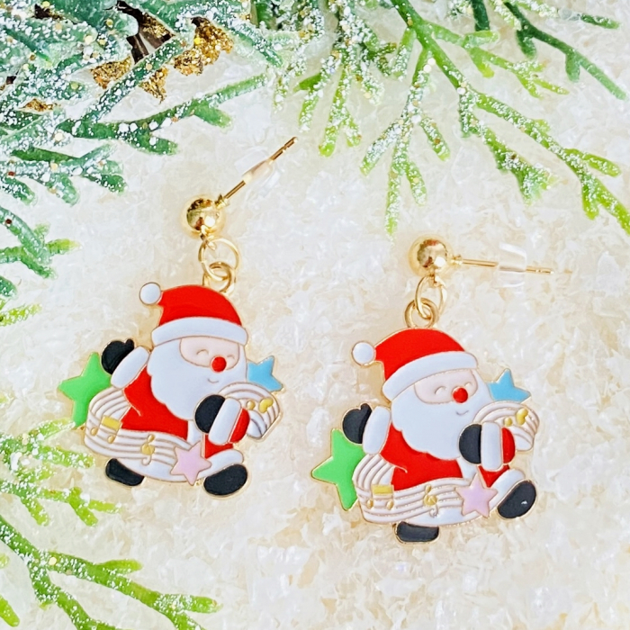Cercei Mos Craciun Stele, Cercei Craciun Secret Santa, Cercei Dama [6]