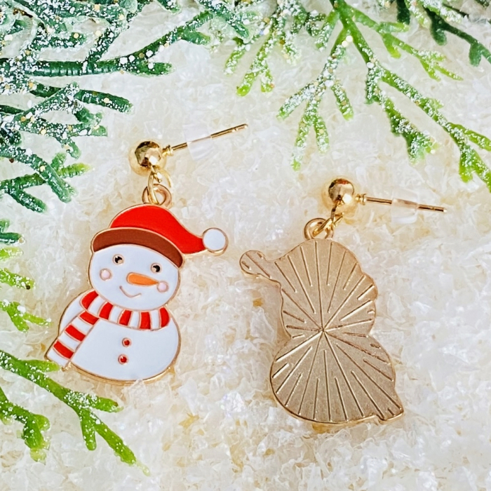 Cercei Om Zapada Caciula Rosie, Cercei Craciun Secret Santa, Cercei Dama [8]