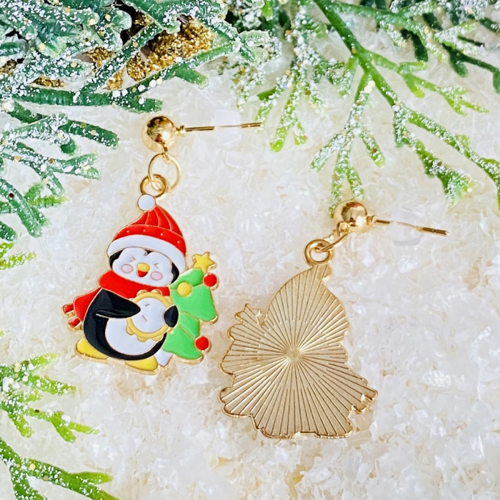 Cercei Pinguini Brad Craciun, Cercei Craciun Secret Santa, Cercei Dama [7]