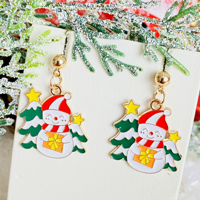 Cercei Om Zapada Brad Craciun, Cercei Craciun Secret Santa, Cercei Dama [5]
