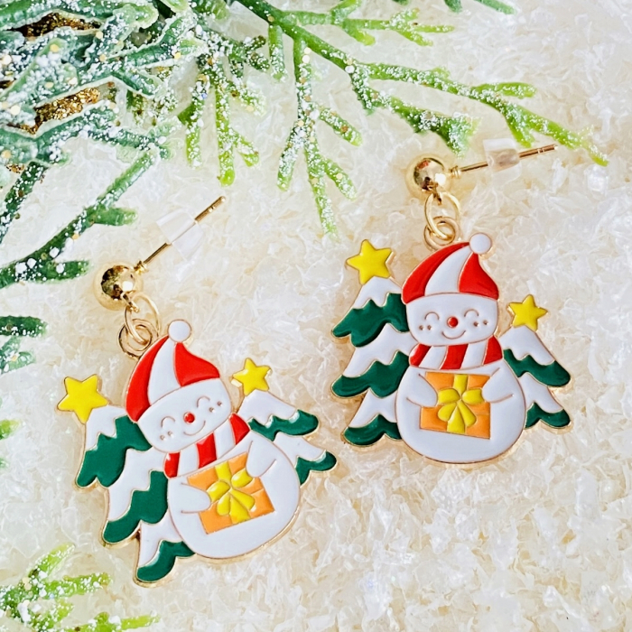 Cercei Om Zapada Brad Craciun, Cercei Craciun Secret Santa, Cercei Dama [4]