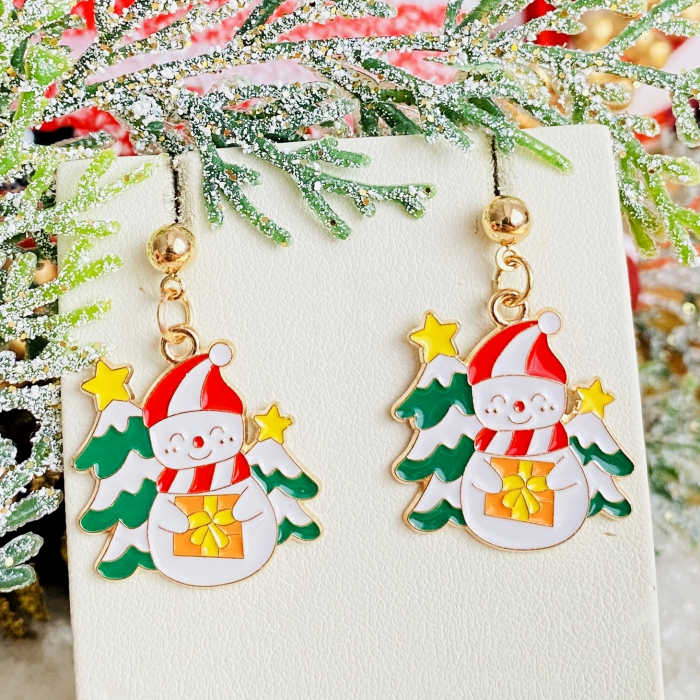 Cercei Om Zapada Brad Craciun, Cercei Craciun Secret Santa, Cercei Dama [6]