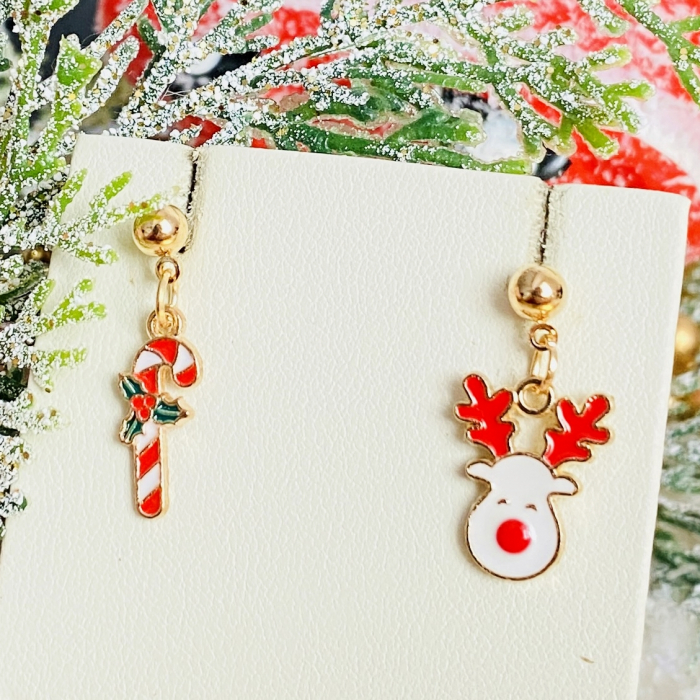 Cercei Ren Candy Cane, Cercei Craciun Secret Santa, Cercei Dama [6]