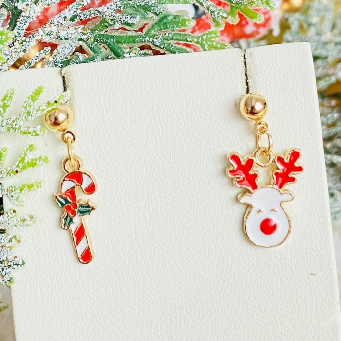 Cercei Ren Candy Cane, Cercei Craciun Secret Santa, Cercei Dama [2]