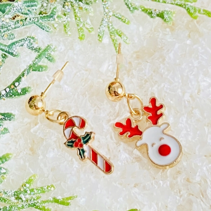 Cercei Ren Candy Cane, Cercei Craciun Secret Santa, Cercei Dama [5]