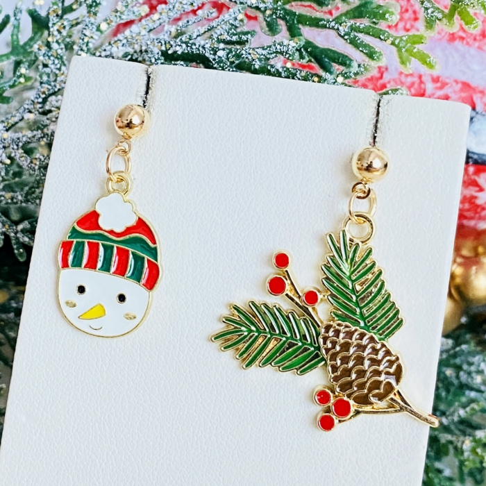 Cercei Om Zapada Brad, Cercei Craciun Secret Santa, Cercei Dama [2]