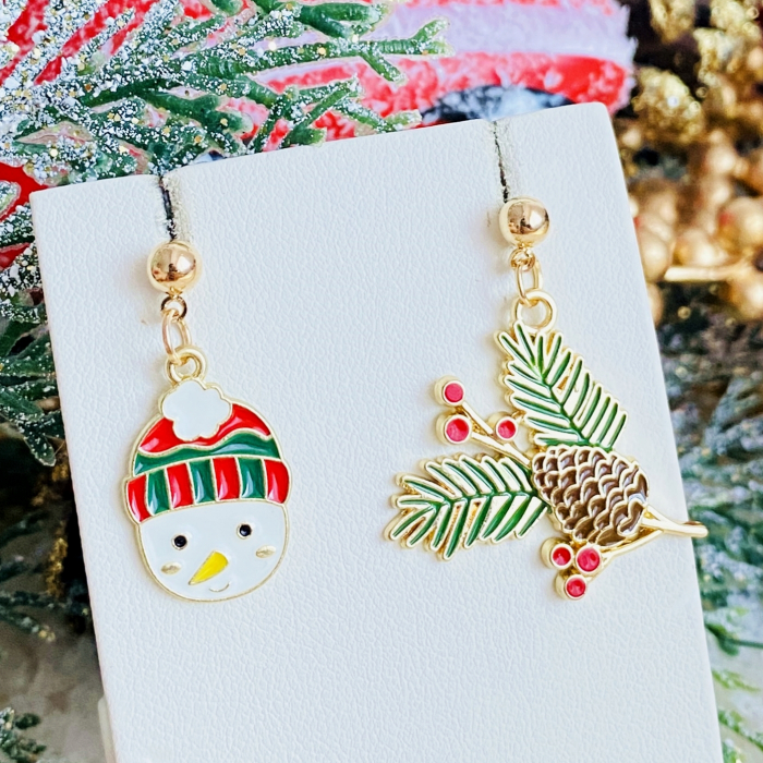 Cercei Om Zapada Brad, Cercei Craciun Secret Santa, Cercei Dama [6]