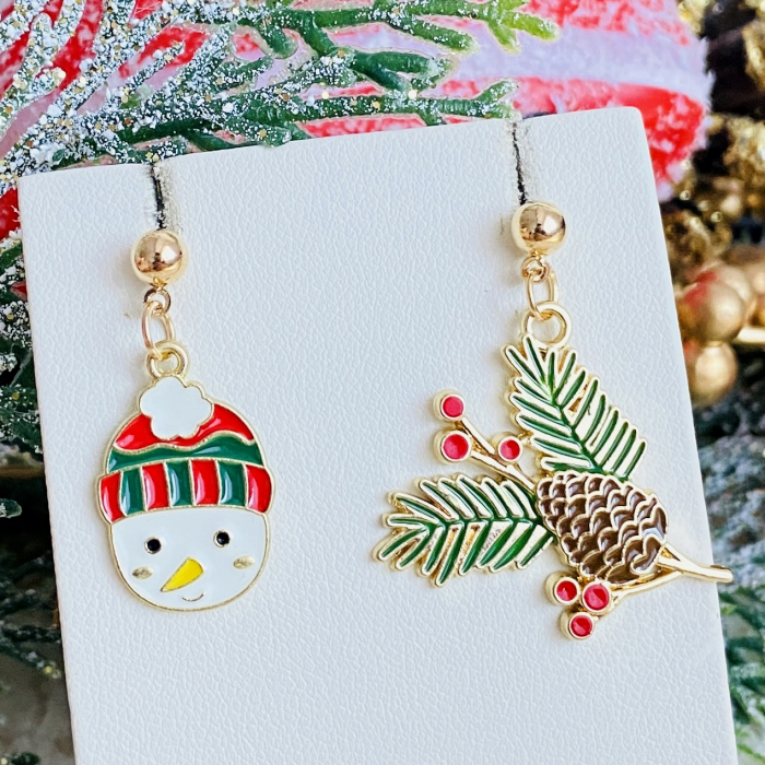 Cercei Om Zapada Brad, Cercei Craciun Secret Santa, Cercei Dama [4]