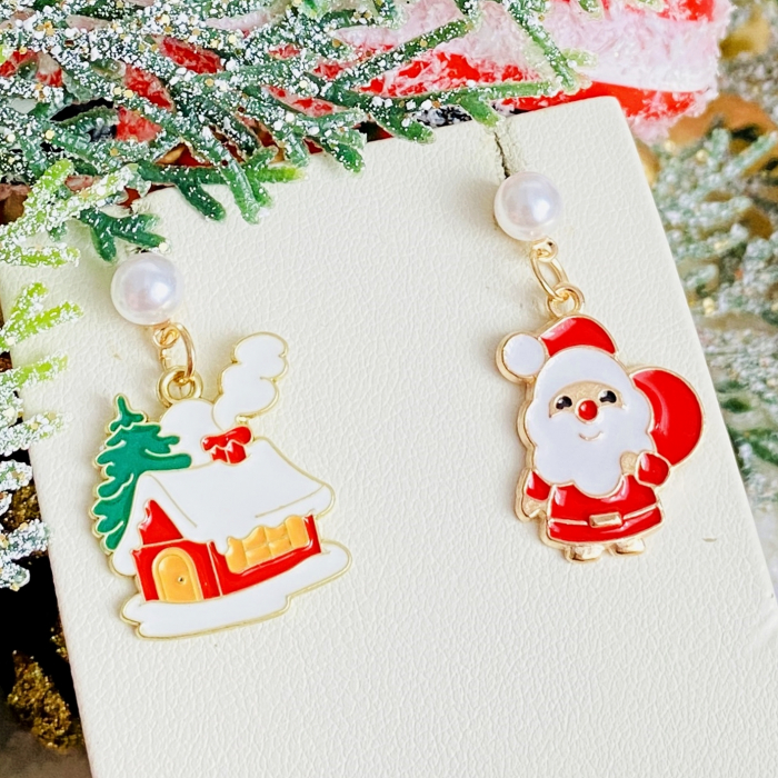 Cercei Mos Craciun Casuta, Cercei Craciun Secret Santa, Cercei Dama [5]