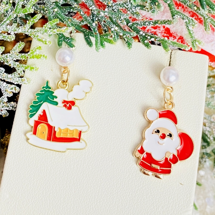 Cercei Mos Craciun Casuta, Cercei Craciun Secret Santa, Cercei Dama [2]