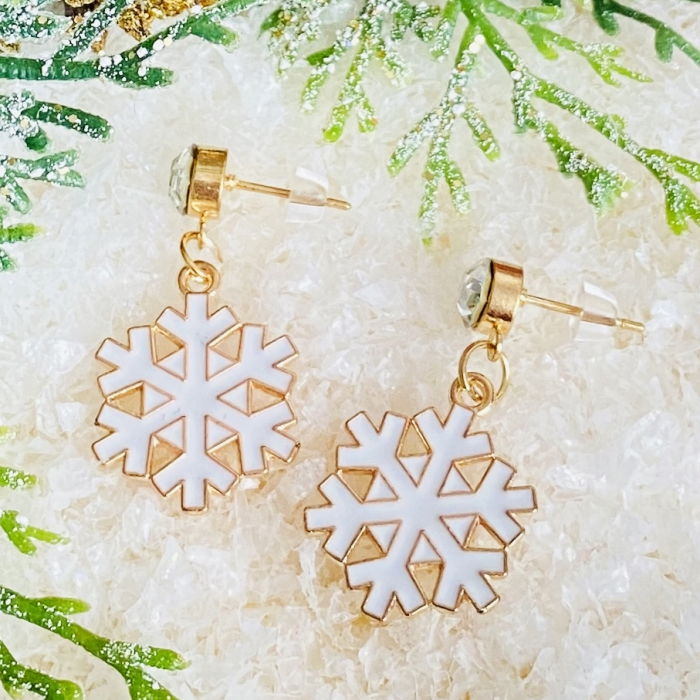 Cercei Fulg Zapada Alb, Cercei Craciun Secret Santa, Cercei Dama [4]