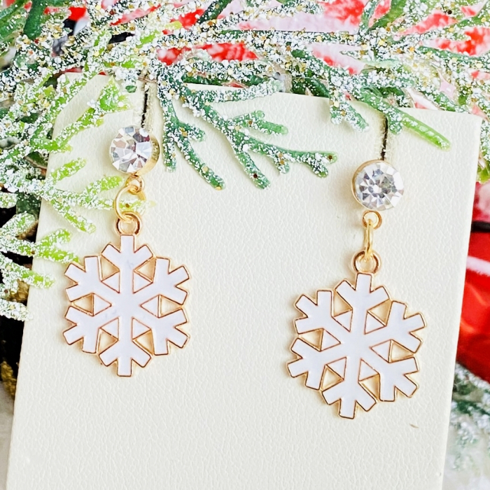 Cercei Fulg Zapada Alb, Cercei Craciun Secret Santa, Cercei Dama [3]