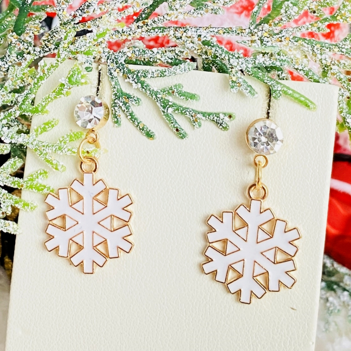 Cercei Fulg Zapada Alb, Cercei Craciun Secret Santa, Cercei Dama [6]