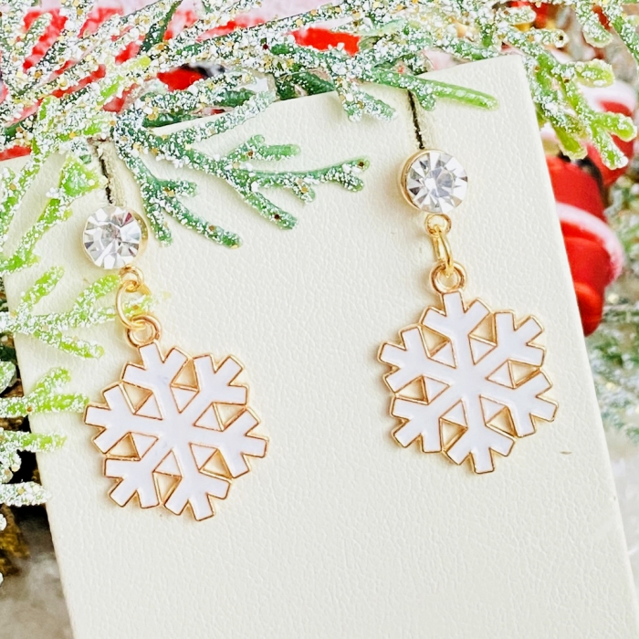 Cercei Fulg Zapada Alb, Cercei Craciun Secret Santa, Cercei Dama [5]