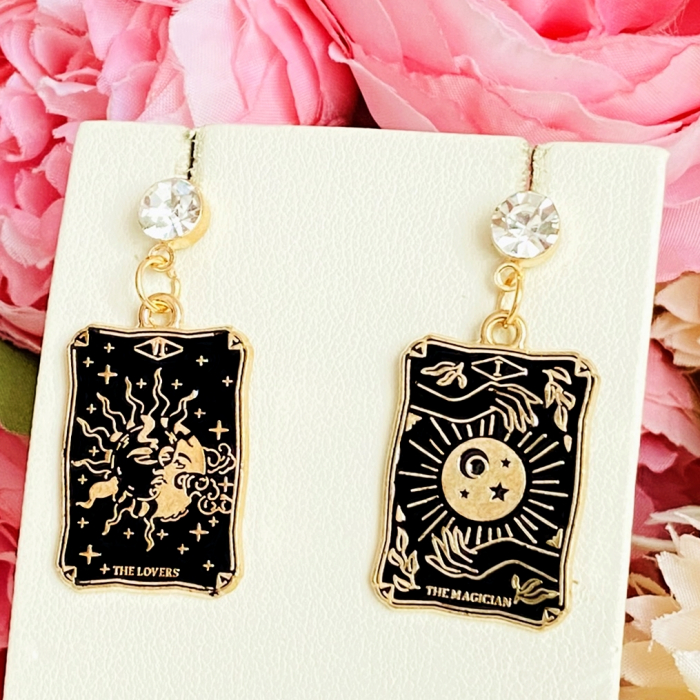Cercei Tarot Luna Soare, Cercei Dama, Bijuterii Femei [2]
