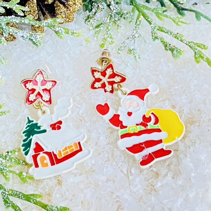 Cercei Casuta & Mos Craciun, Cercei Secret Santa, Cercei Dama [3]
