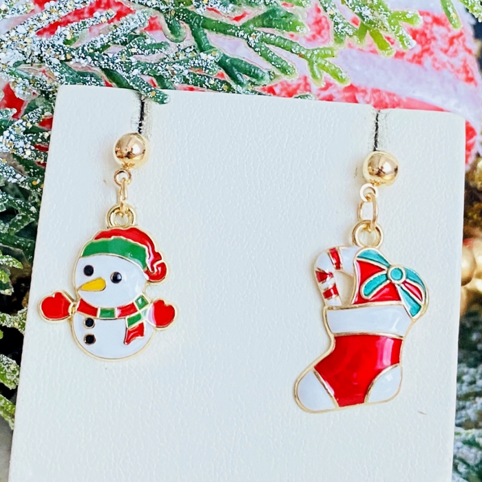 Cercei Om Zapada Soseta, Cercei Craciun Secret Santa, Cercei Dama [7]