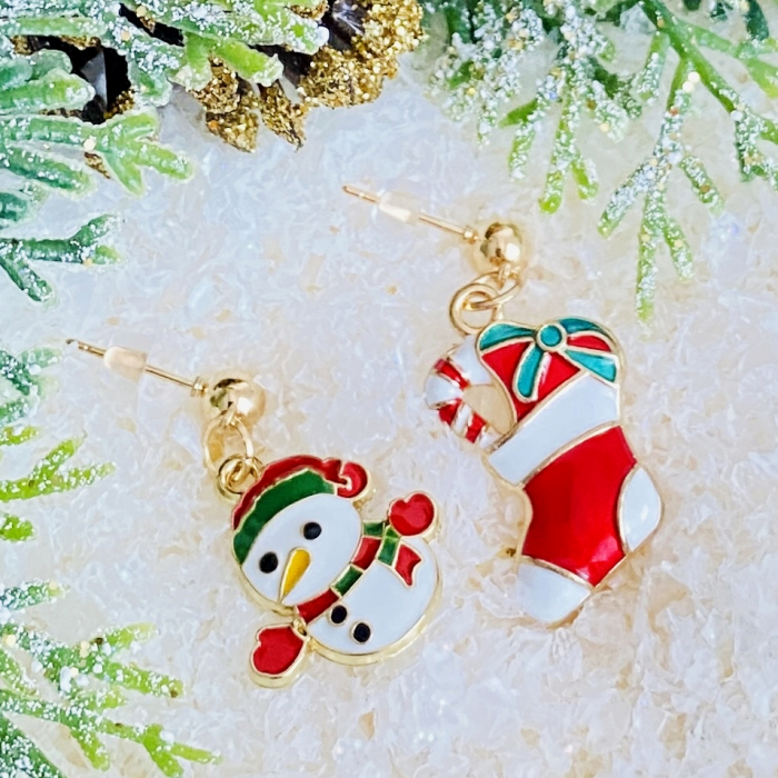 Cercei Om Zapada Soseta, Cercei Craciun Secret Santa, Cercei Dama [4]