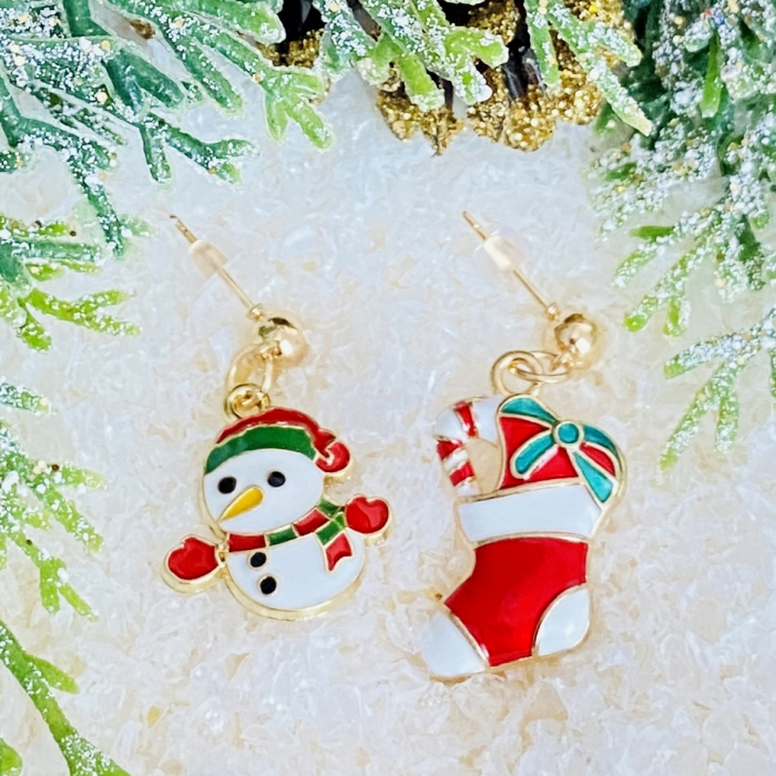 Cercei Om Zapada Soseta, Cercei Craciun Secret Santa, Cercei Dama [2]