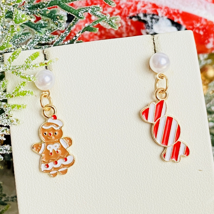 Cercei Turta Dulce Bomboana, Cercei Craciun Secret Santa, Cercei Dama [5]