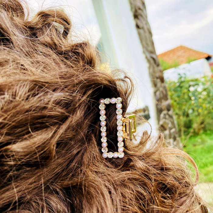 Clama Perle, Agrafa de Par, Accesorii Par, Clama metal [2]