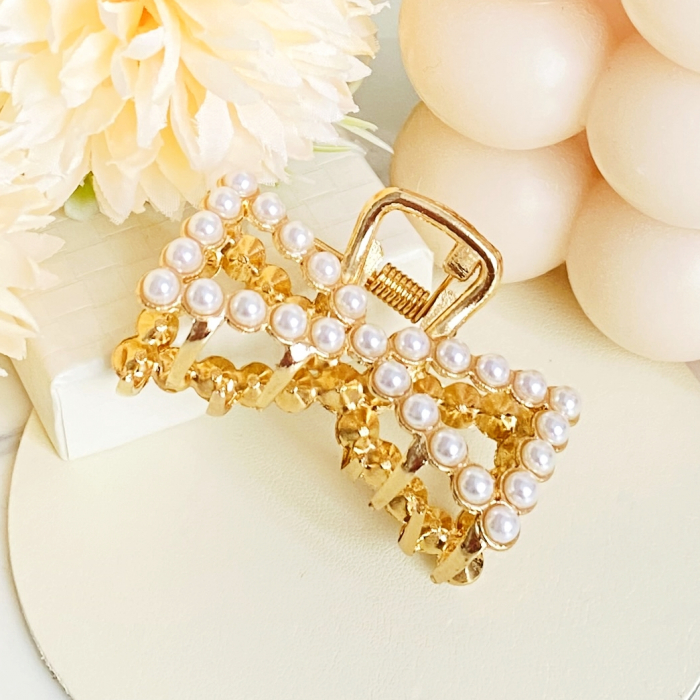 Clama Perle, Agrafa de Par, Accesorii Par, Clama metal [3]