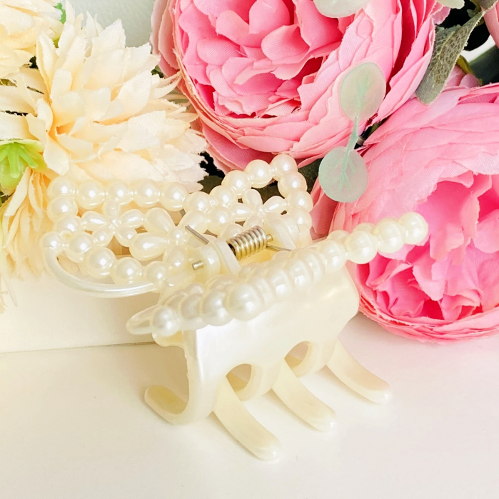 Clama Par Alba Fluture Flori, Accesorii Par, Clame de Par [5]