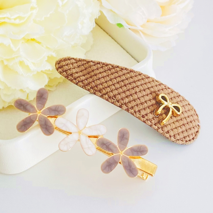 Set 2 Agrafe Fundita & Flori, Accesorii Par, Clama Flori [5]
