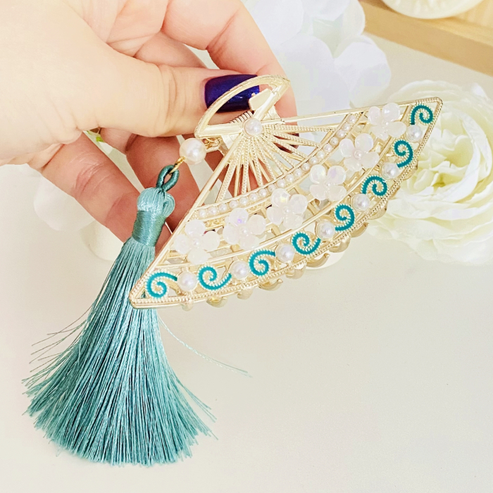 Clama Par Evantai & Ciucure, Agrafa de Par, Accesorii Par [3]