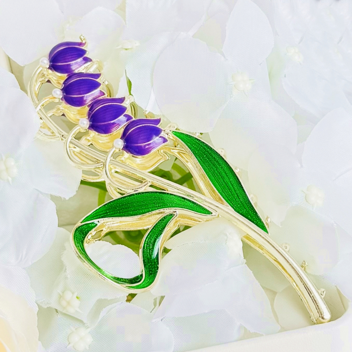 Clama Par Lacramioare Mov, Accesorii Par, Clama Metal [2]