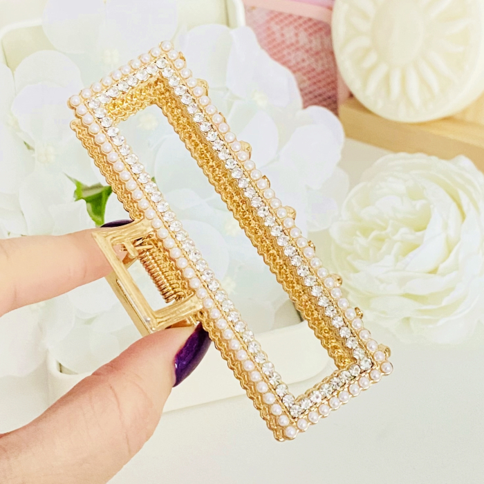 Clama Par Mini Perle & Cristale, Agrafa de Par, Accesorii Par [2]