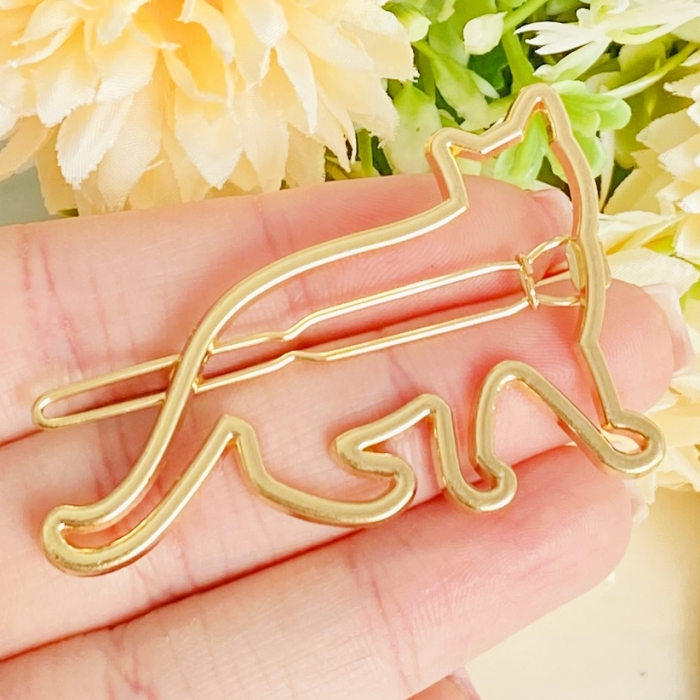 Martisor Agrafa de par Pisica Aurie, Accesorii Par [4]