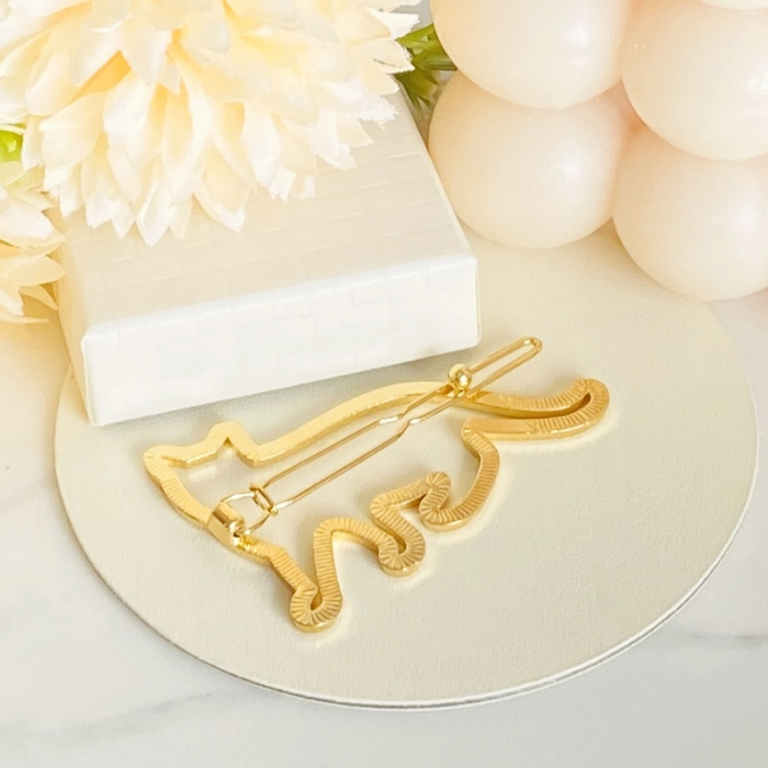 Martisor Agrafa de par Pisica Aurie, Accesorii Par [9]