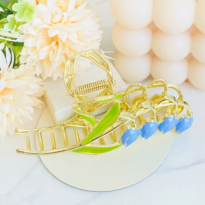 Clama Par Lacramioare Albastre, Accesorii Par, Clama metal [8]