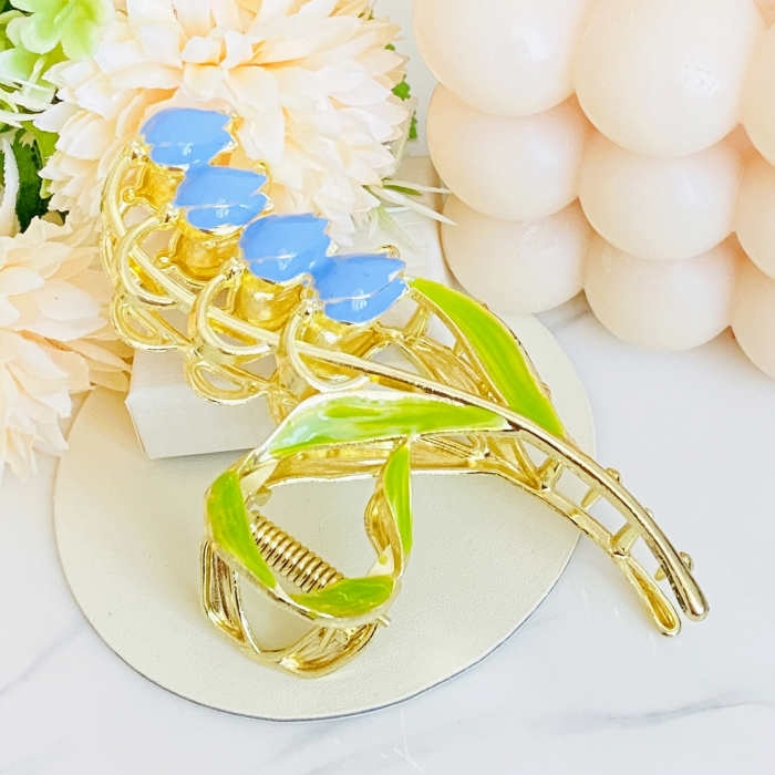 Clama Par Lacramioare Albastre, Accesorii Par, Clama metal [9]