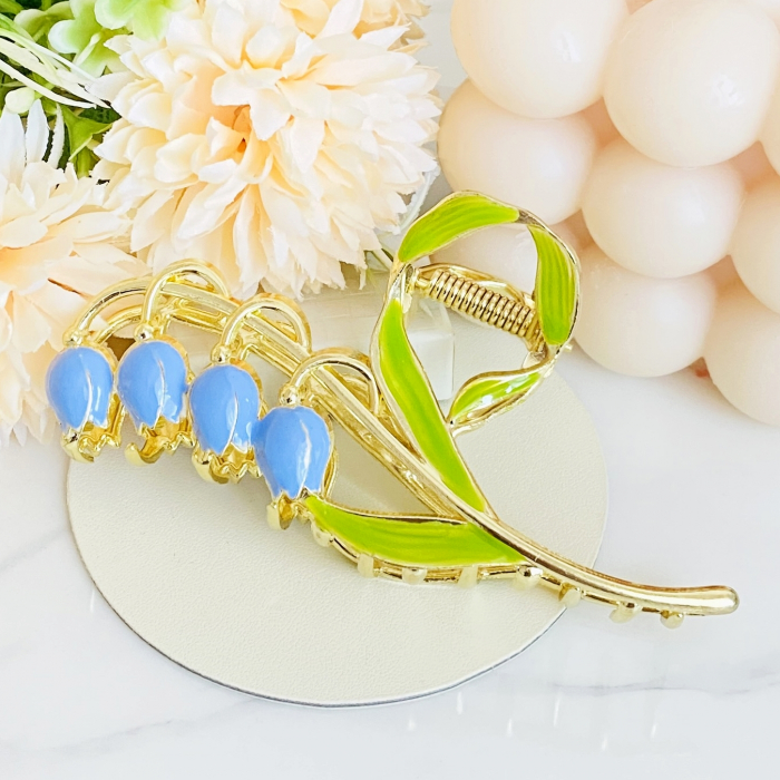 Clama Par Lacramioare Albastre, Accesorii Par, Clama metal [4]