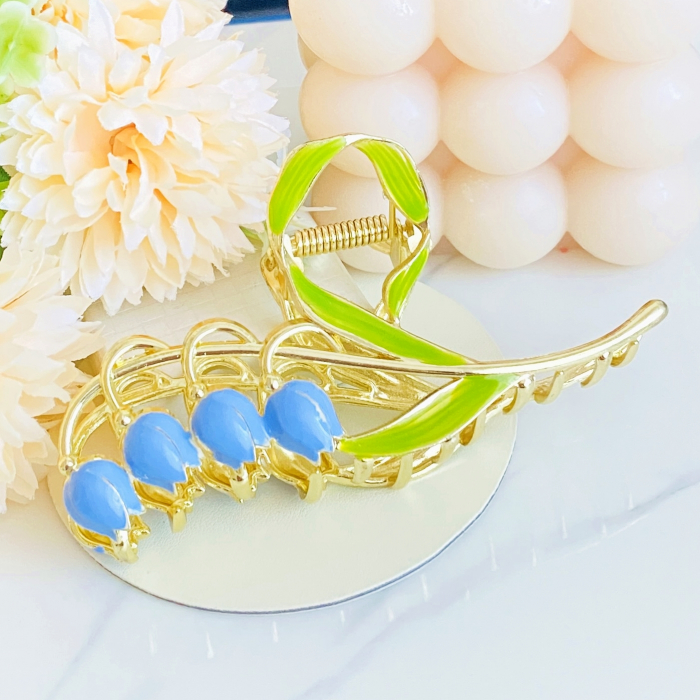 Clama Par Lacramioare Albastre, Accesorii Par, Clama metal [6]