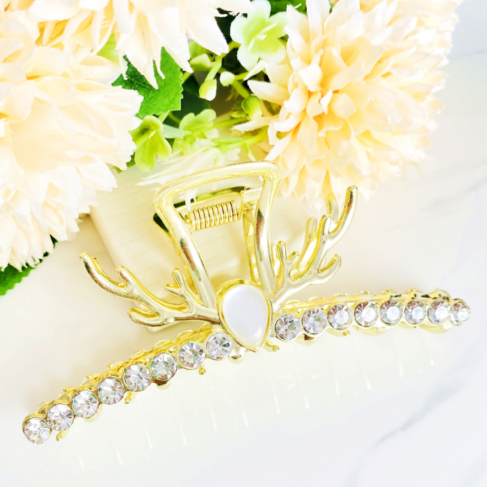 Clama Aurie Ren, Agrafa de Par, Accesorii Par, Clama Metal [4]