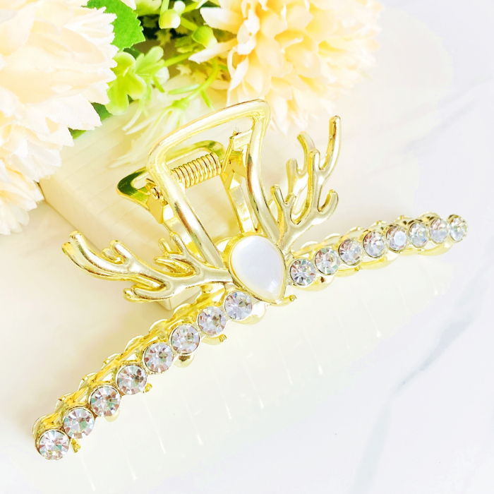 Clama Aurie Ren, Agrafa de Par, Accesorii Par, Clama Metal [3]