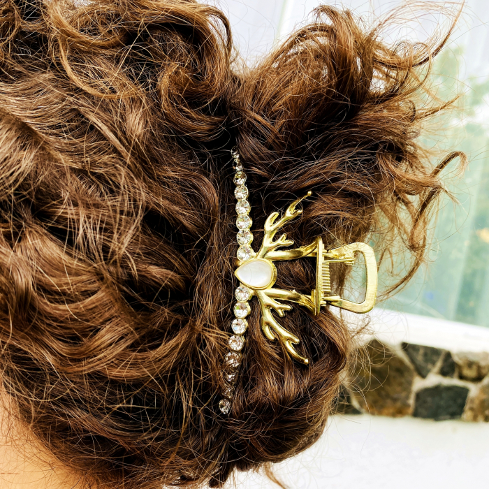 Clama Aurie Ren, Agrafa de Par, Accesorii Par, Clama Metal [5]