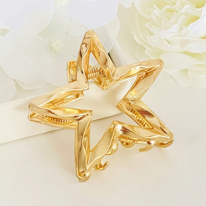 Clama Par Steluta Aurie, Agrafa de Par, Accesorii Par [3]