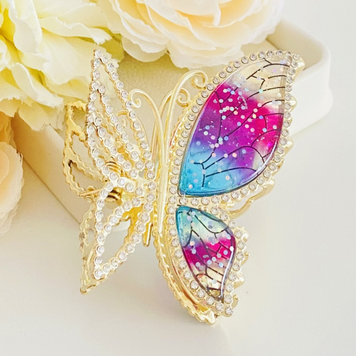 Clama Par Fluture Fairytale, Accesorii Par, Clama Flori [5]
