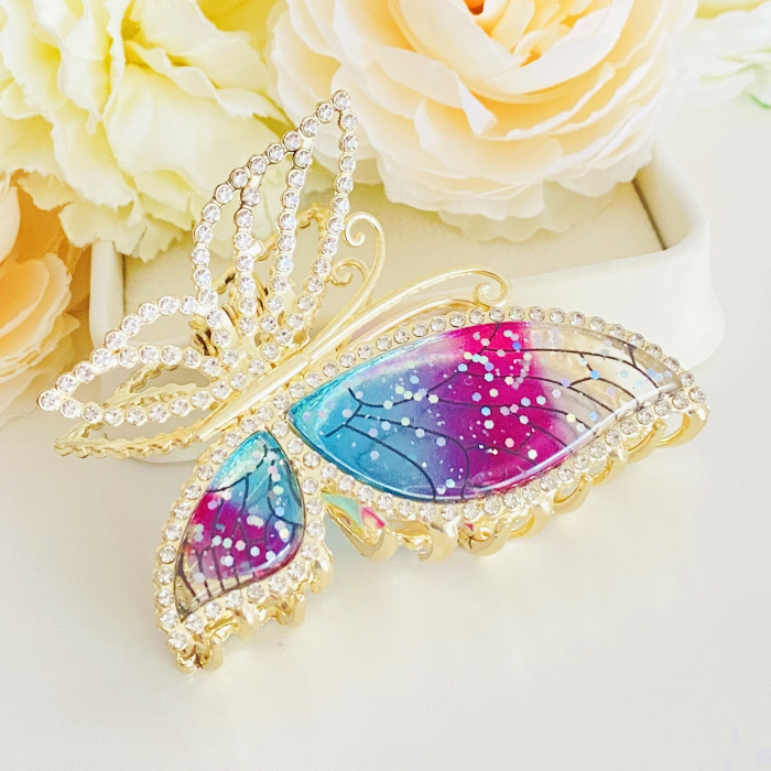 Clama Par Fluture Fairytale, Accesorii Par, Clama Flori [6]