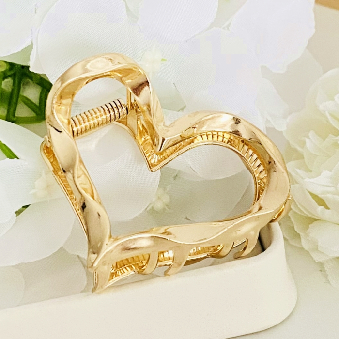 Clama Par Inima Aurie, Agrafa de Par, Accesorii Par [4]