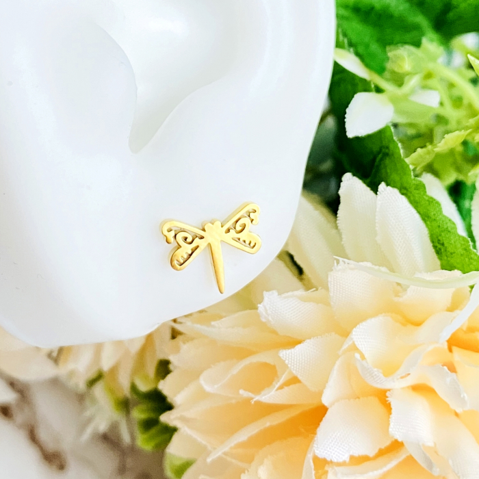 Set Colier si Cercei Libelule Otel Inoxidabil, Bijuterii Stainless Steel [2]