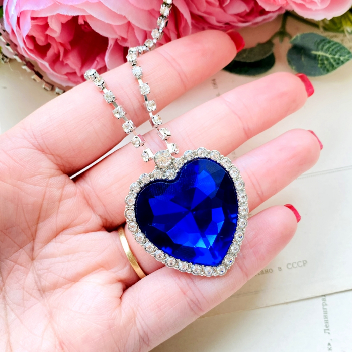 Colier Titanic Heart of the Ocean, colier dama, colier femei, colier elegant [3]