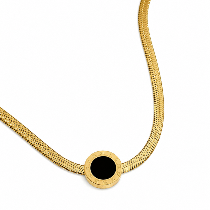 Colier Black & Gold - Otel Inoxidabil, Coliere Dama, Bijuterii Inox [2]