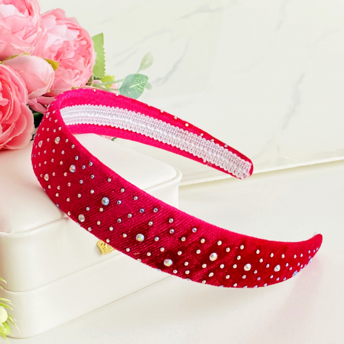 Cordeluta Par / Bentita de Par Cristale Colorate, Accesorii Par [2]